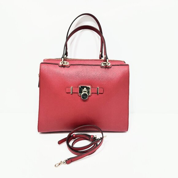 Guess purse deep pink handbag with optional shoulder strap, hot pink - Picture 1 of 10